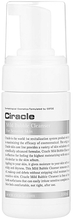 Ciracle~Очищающая пенка для чувствительной кожи с витамином Е~Mild Bubble Cleanser
