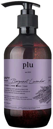 PLU~Гель-скраб для душа с бергамотом и лавандой~Scrub Body Wash Bergamot Lavender